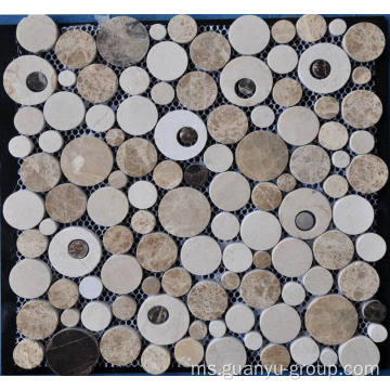 Marble Stone Mosaic Circle Style